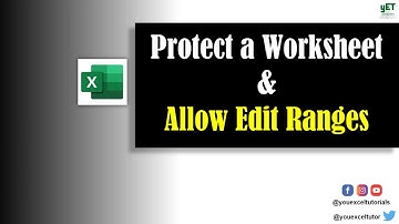 Protect Worksheet || Allow Edit Ranges #shorts #excel