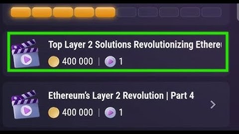 Top Layer 2 Solutions Revolutionizing Ethereum Today | Part 2 | Tapswap Code