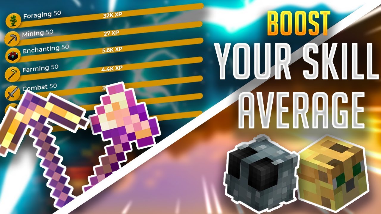 FASTEST AND EASIEST WAY To INCREASE Skill Average Hypixel Skyblock YouTube