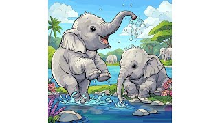 Information 🐘 Calm & Color: Relaxing Baby Elephant Oasis | Satisfying Art Therapy Update