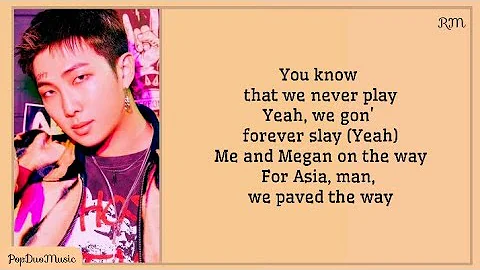 Megan Thee Stallion - Neva Play (ft. RM of BTS) Lyrics | PopDuoMusic