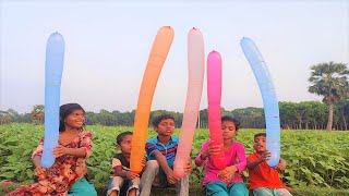 Outdoor fun with Rocket Balloon and learn colors for kids by I kids episode - 17
