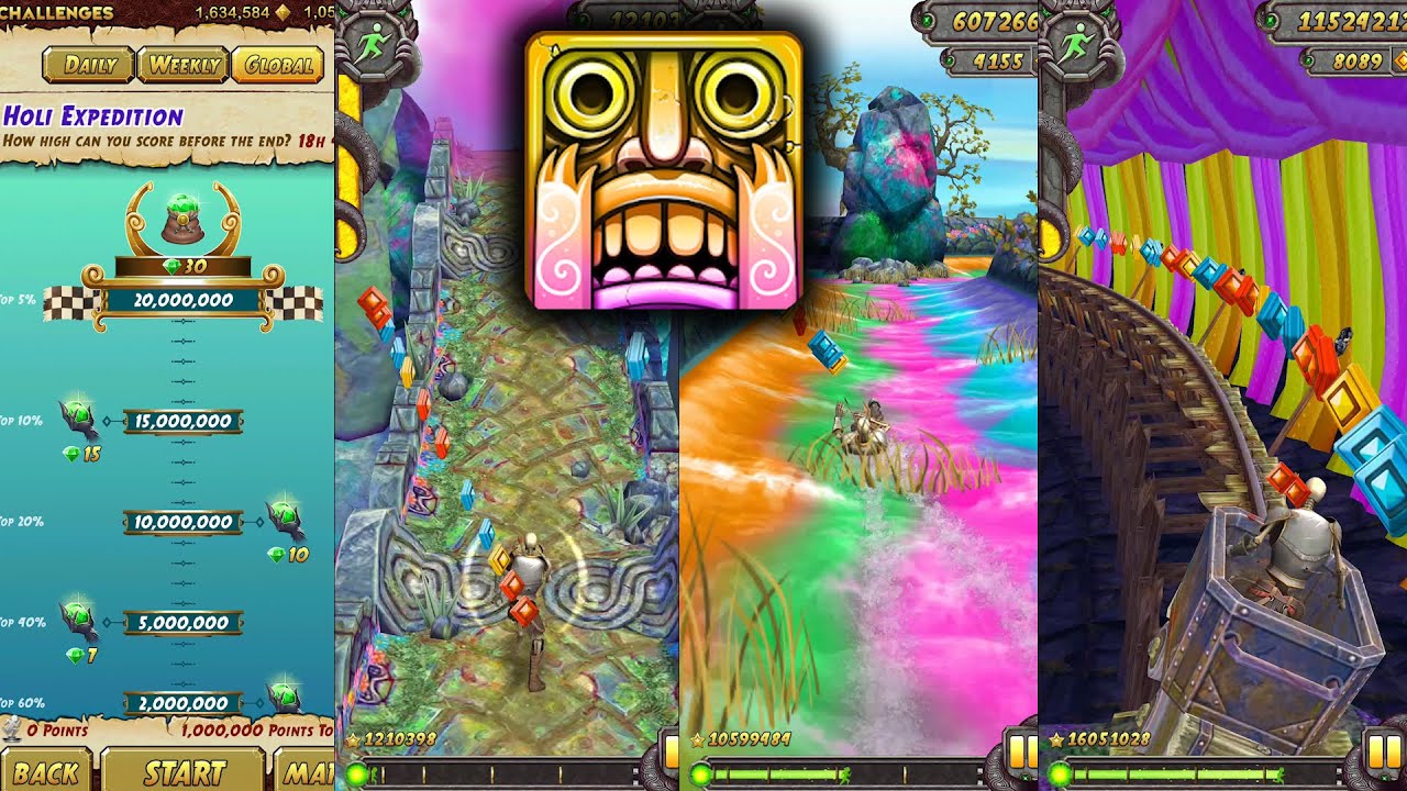 Temple Run 2 Holi Festival Challenge Holi Expedition Endless Run Game ...