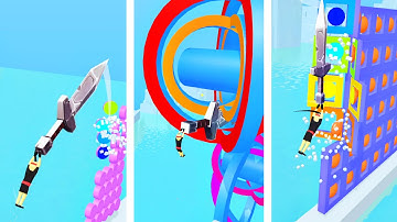 Rolly Slice 🔪⚔️🪓 Very Satisfying And Relaxing ASMR Slicing Game Perfect!