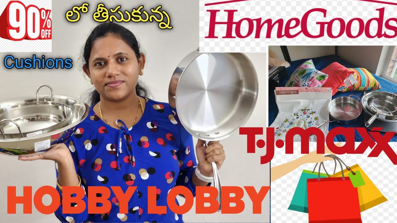 shopping haul vlog 90off Cushions తీసుకున్నHomeGoods,Hobby Lobby n