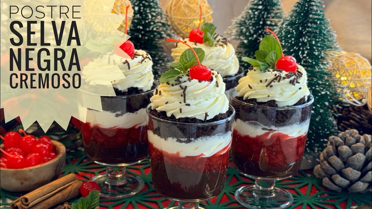POSTRE SELVA NEGRA EN COPA