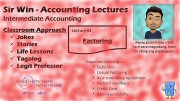Lecture 04: Factoring of Accounts Receivable. Receivable Financing. [Intermediate Accounting]