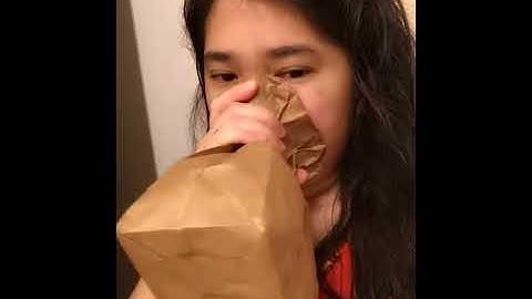 Breathing into a paper bag can calm anxiety attack