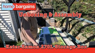 #Keter Samoa Storage Box! #homebargains #unboxing #assembly