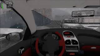 City Car Driving  Peugeot 206 SNOW  Logitech Wheel FastVersión