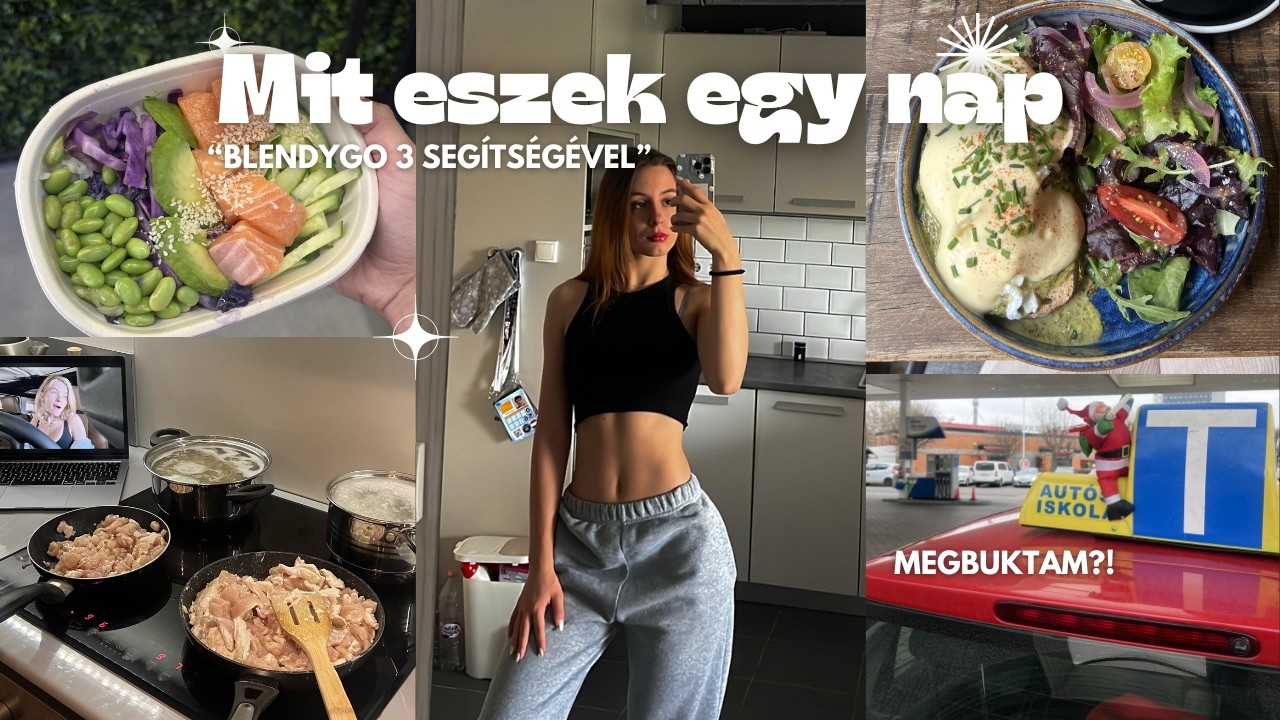 Megbuktam forgalmin?😟-Mit eszek egy nap a BlendyGo 3-al 🥑 + storytime