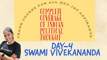 COMPLETE CRASH COURSE OF IPT FOR ALL NET-JRF ASPIRANTS - DAY 4 SWAMI VIVEKANANDA