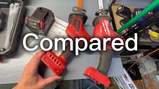 Milwaukee Reciprocating Saw Alternative - Side by side comparison
