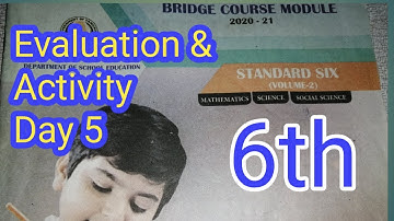 6th maths bridge course/day5 english medium/Activity and Evaluation