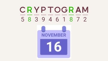 Cryptogram Daily Challenge November 16 2024 - 