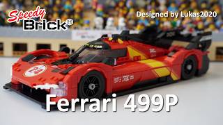 Lego MOC 1/15th scale Ferrari 499P Le Mans winner from 2023, by Lukas2020 provided  by LESDIY.com Wealth