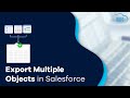How to Export Multiple Objects and Fields in Salesforce? | Object Management | Salesforce | BOFC
