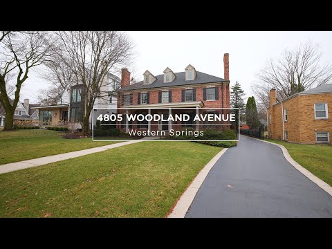 4805 Woodland Avenue, Western Springs, IL home video tour