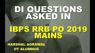 DI QUESTIONS ASKED IN RRB PO MAINS 2019