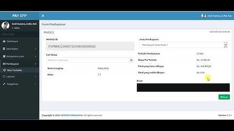 Aplikasi Pembayaran Sekolah Berbasis Web Codeigniter