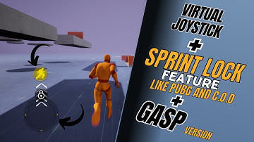 GASP + VIrtual joystick + Auto sprint System | Unreal Engine - 5