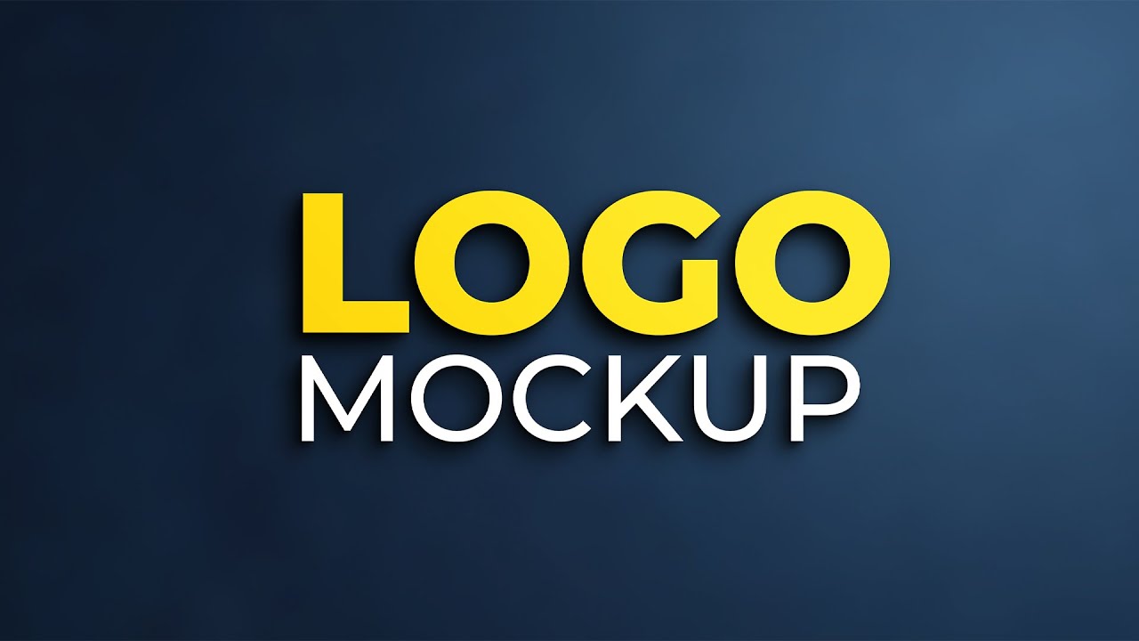 New Modern 3D Logo #Mockup PSD File Free Download - YouTube