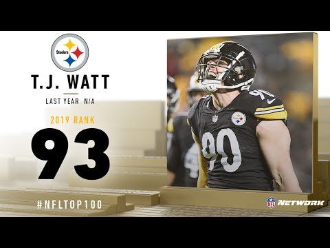 #93: T.J. Watt (OLB, Steelers) | Top 100 Players of 2019 | NFL