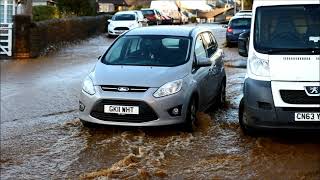 Storm Christoph, flooding in Skewen, Wales, UK