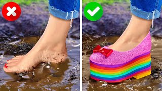 HOW TO LOOK COOL IN ANY SITUATION | Trendy Clothing Hacks, Shoe Tricks And Fashion Tips