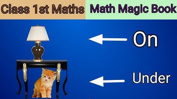 Math Magic Book Chapter 1 On. Under and Over. Chapter 1 Class 1st