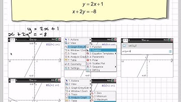 Solving simultaneous equations graphically using GDC part 1