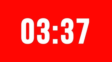 3 Minute 37 Second Timer With Alarm Without Music