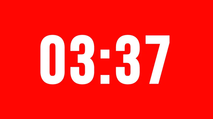 3 Minute 37 Second Timer With Alarm Without Music