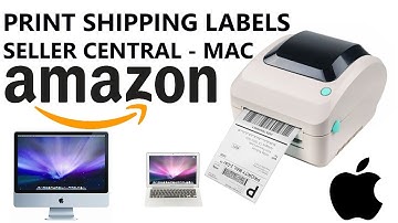 How to Print Shipping Labels from Amazon Seller Central for Merchant Fulfillment Order on Mac Guide