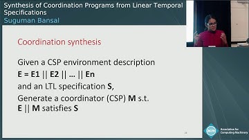Synthesis of Coordination Programs from Linear Temporal Specifications