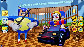 New Sonic Barry`s Prison Run Pomni Car ( OBBY ) Roblox Prison Escape Full Game