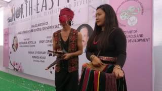 Kuki Cultural Dance, Bamboo at Miranda College, North East Fest 2017