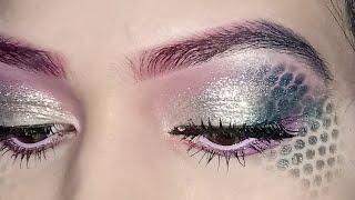 The LAETUS Mermaid | Eye make-up tutorial | Halloween |. Farhanasayed14