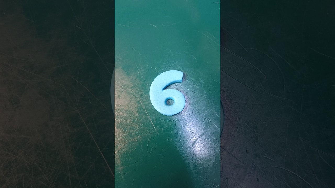 How to make fondant number six easy way making tutorial 