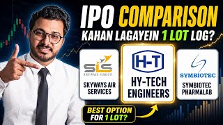 IPO comparison | Skyways Air vs Symbiotec vs Hy-tech IPO GMP | Hi tech | Tempsens IPO allotment