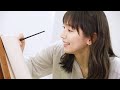 吉岡里帆、筆を持って色づけに挑戦！凝り性な一面も!?　「綾鷹 桜デザインボトル」特別映像