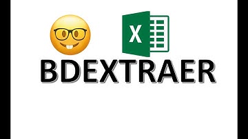 Funcion BDEXTRAER EXCEL