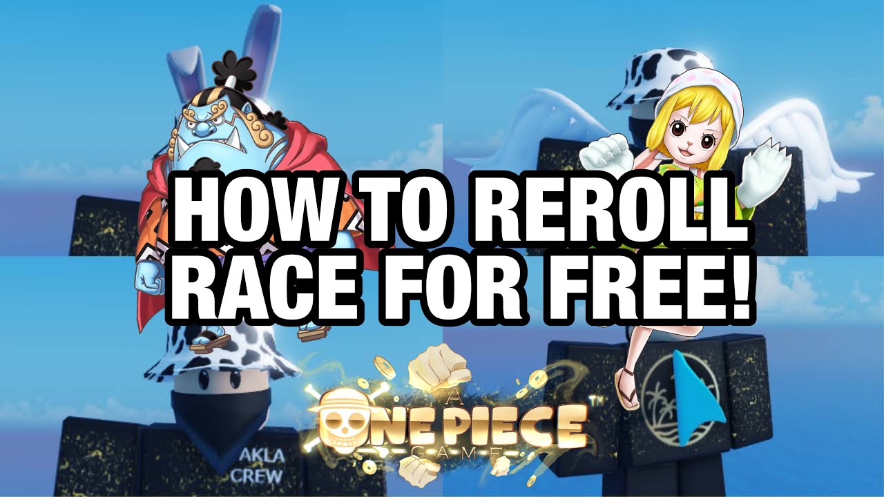 COMO PEGAR RAÇA REROLL GRÁTIS NO A ONE PIECE GAME! 