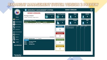 Ms Access: How to use Barangay Management System version 2 Preview