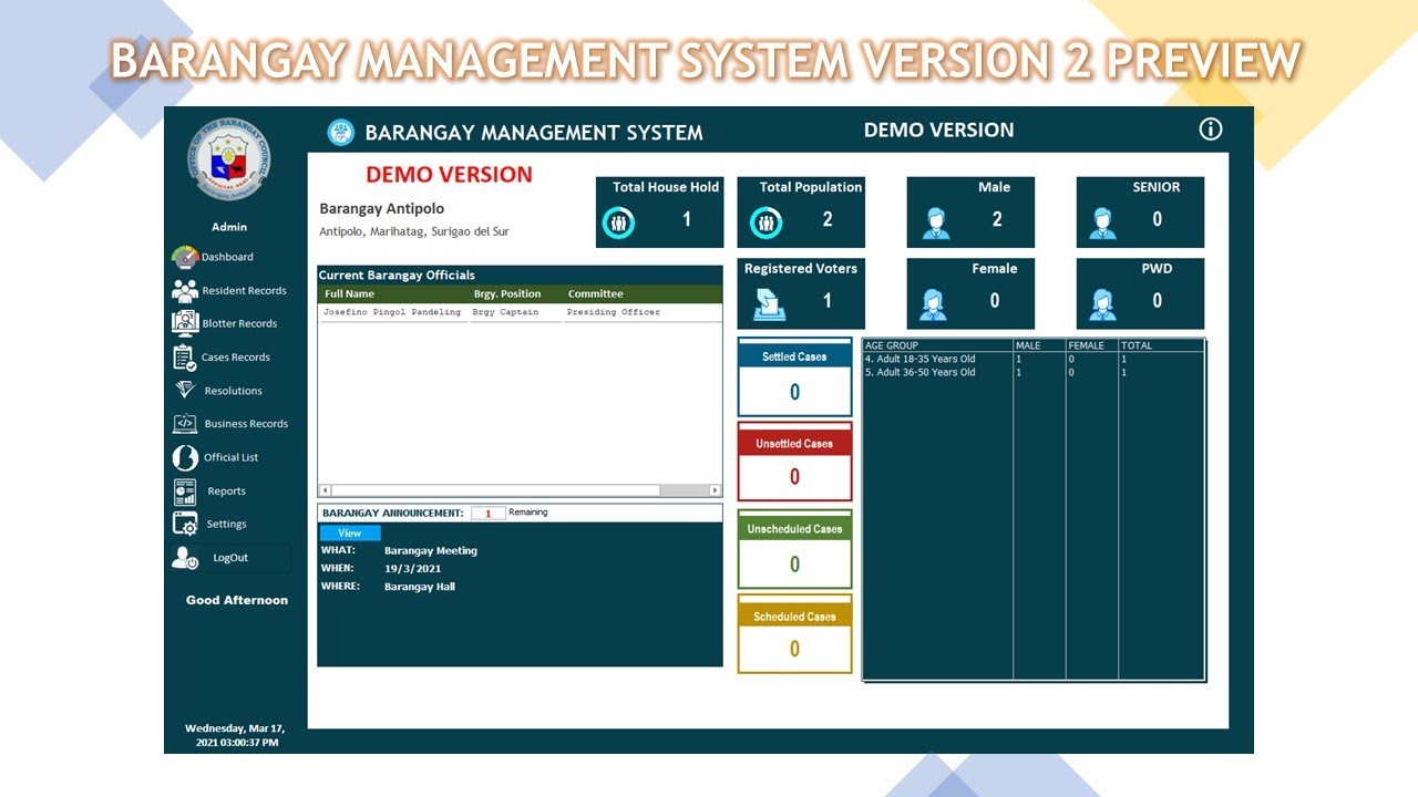 barangay management system capstone project