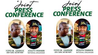 Live:🔥 NDC Press Joint Conference for National Organiser & Dep. General Secretary