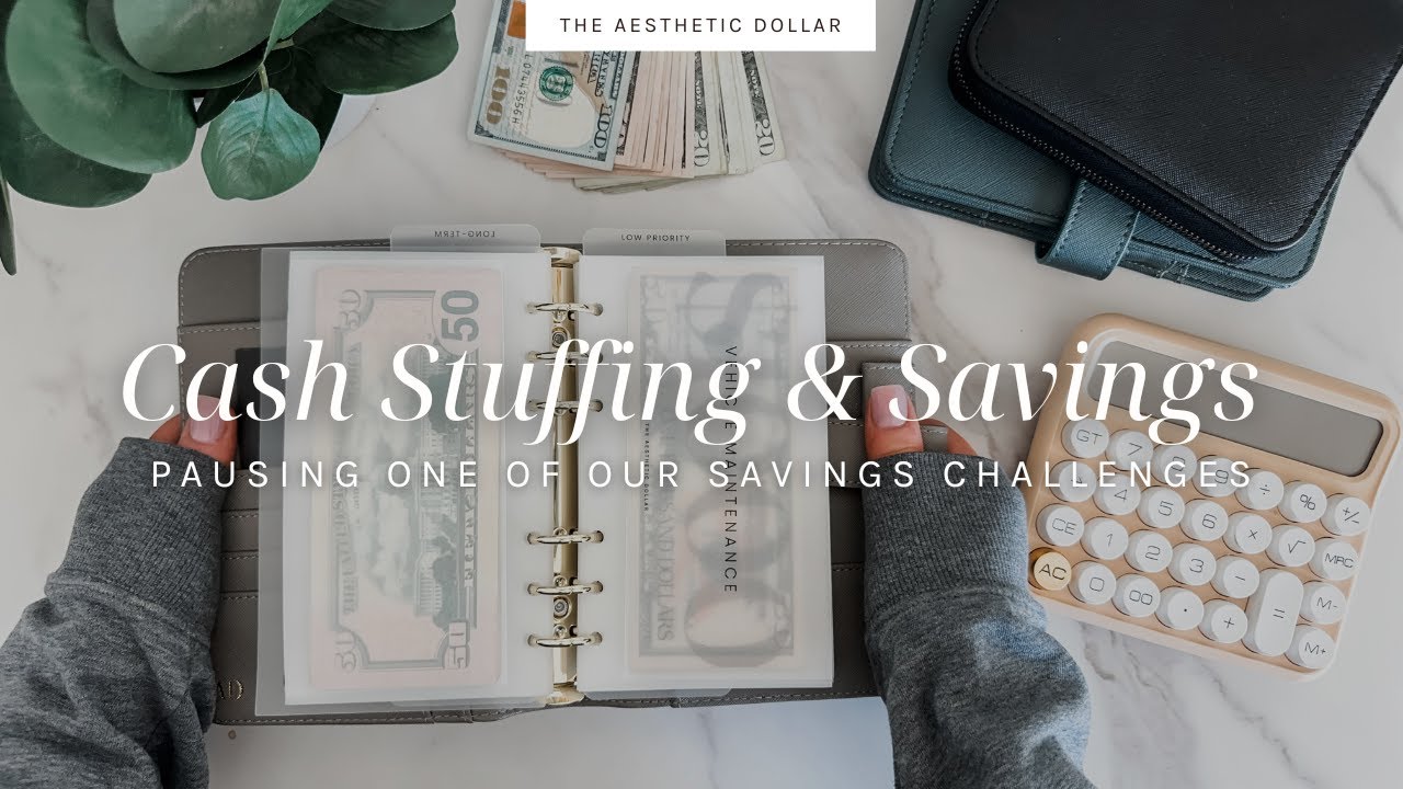 Cash Stuffing | $1,250 | April No. 4 | Pausing a Savings Challenge | Cash Stuffing for Beginners