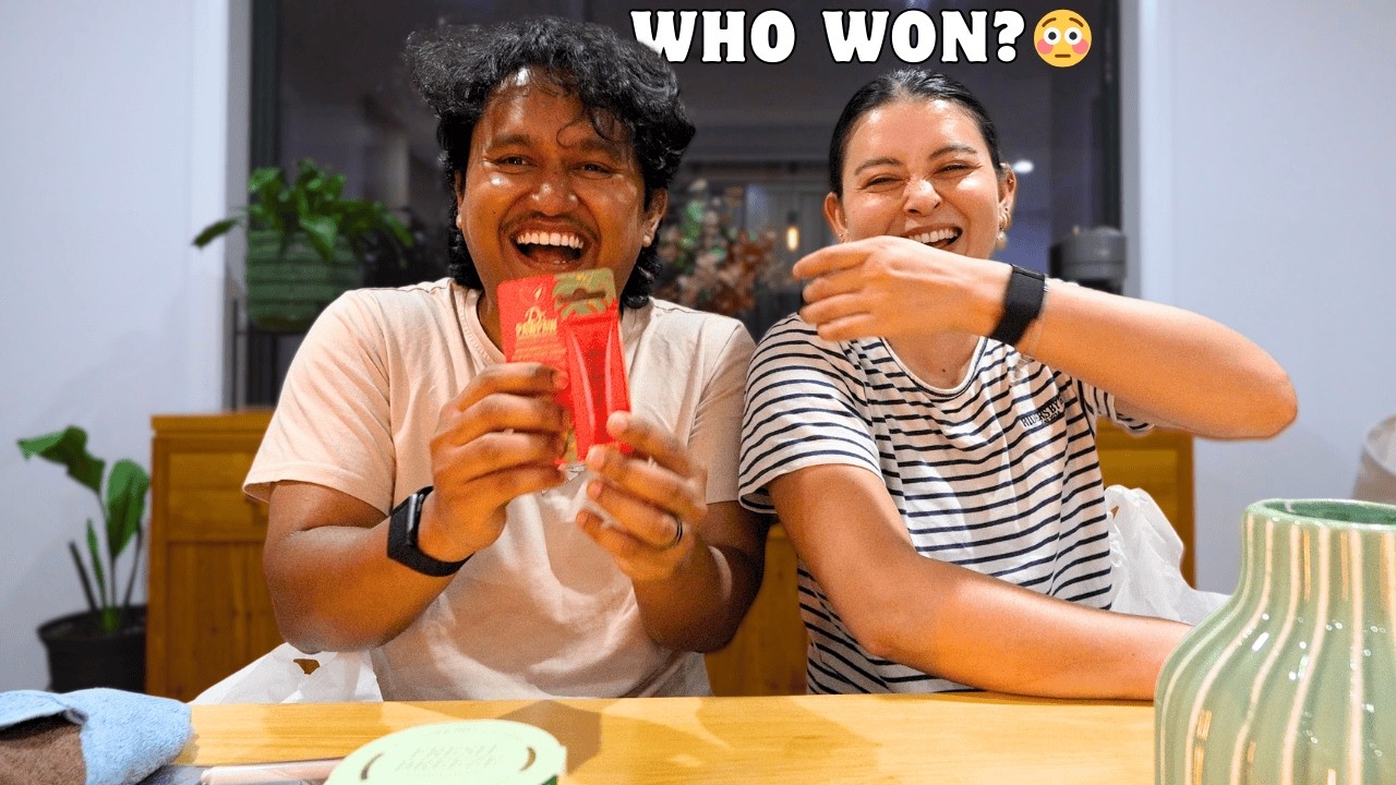 Colour Gift Exchange Game | Husband vs Wife Challenge