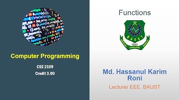 Function: C programming Bangla Tutorial [ by HK Roni]