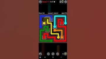 How To Solve Flow Free Pockets Pack Level 11 8x8 Board Hard Walk Through Solution Walkthrough